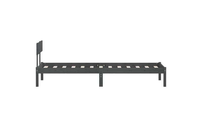 Sängynrunko harmaa täysi mänty 100x200 cm - Harmaa - Huonekalut - Sänky - Sänkykehikot & sängynrungot