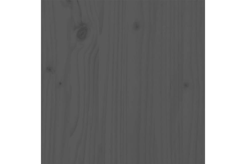 Sängynrunko harmaa täysi mänty 200x200 cm - Harmaa - Huonekalut - Sänky - Sänkykehikot & sängynrungot