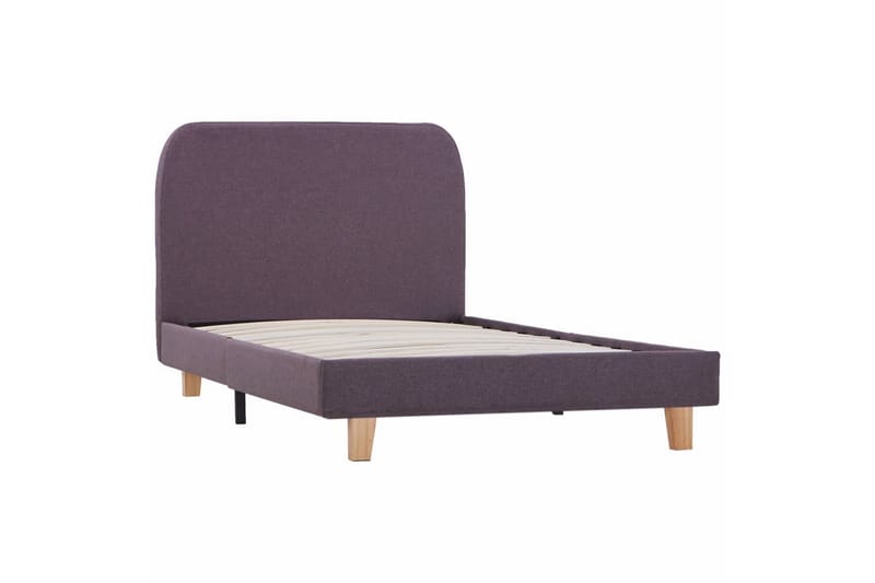 Sängynrunko harmaanruskea kangas 90x190 cm - Ruskea - Huonekalut - Sänky - Sänkykehikot & sängynrungot