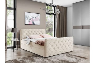 Sängynrunko Hattie 180x200 cm - Beige - Huonekalut - Sänky - Sänkykehikot & sängynrungot