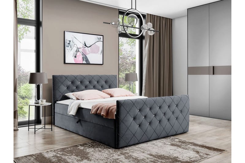 Sängynrunko Hattie 200x200 cm - Huonekalut - Sänky - Sänkykehikot & sängynrungot