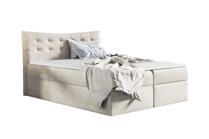 Sängynrunko Hayton 160x200 cm - Beige - Huonekalut - Sänky - Sänkykehikot & sängynrungot