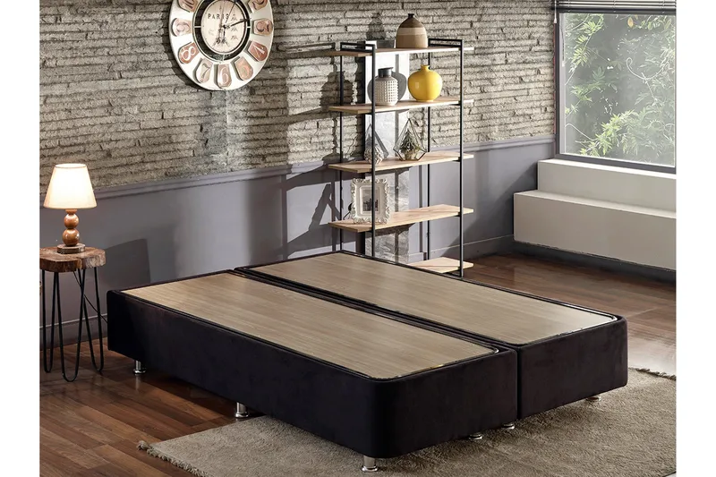 Sängynrunko Huanal Tupla 160x200 - Musta - Huonekalut - Sänky - Sänkykehikot & sängynrungot