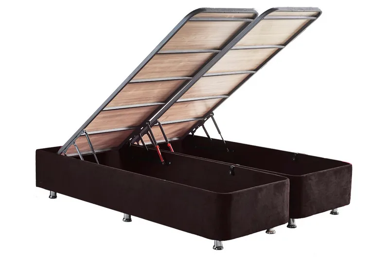 Sängynrunko Huanal Tupla sängynpäädyllä 140x190 cm - Musta - Huonekalut - Sänky - Sänkykehikot & sängynrungot