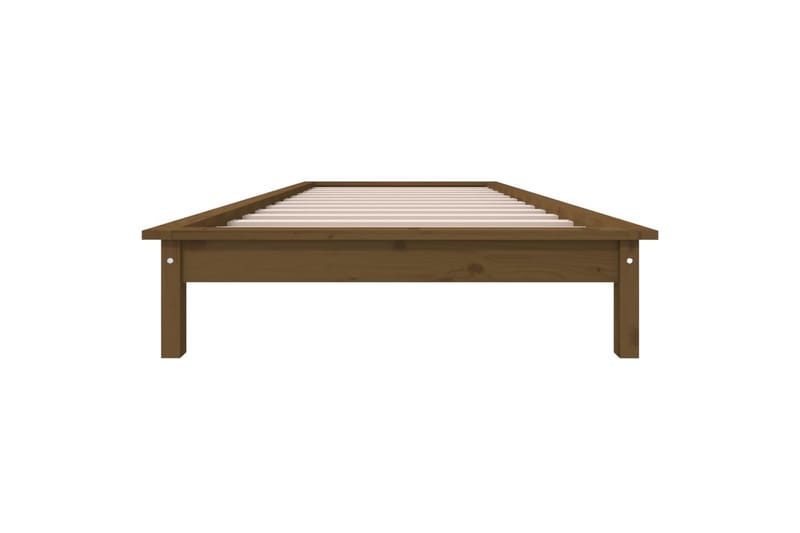 Sängynrunko hunajanruskea 90x200 cm täysi mänty - Ruskea - Huonekalut - Sänky - Sänkykehikot & sängynrungot
