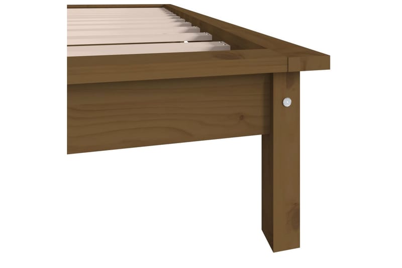 Sängynrunko hunajanruskea 90x200 cm täysi mänty - Ruskea - Huonekalut - Sänky - Sänkykehikot & sängynrungot