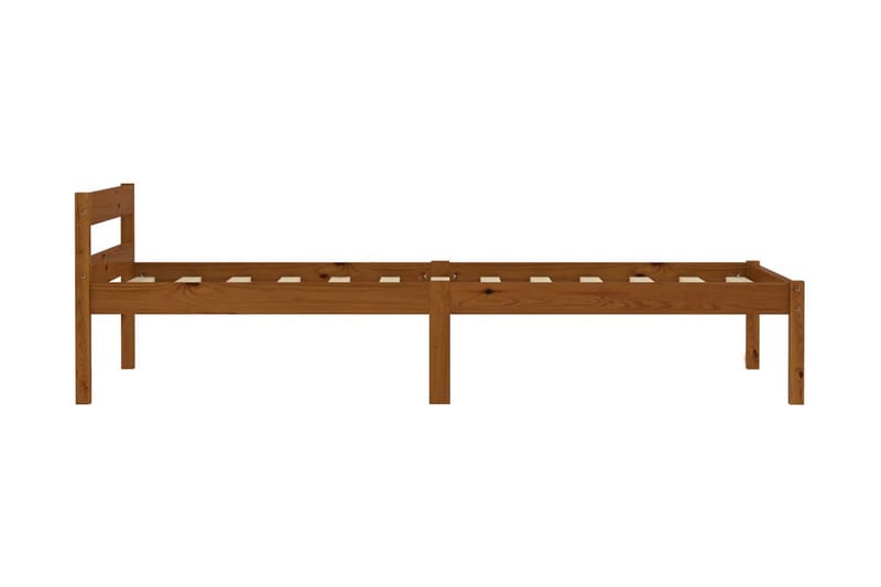 Sängynrunko hunajanruskea täysi mänty 100x200 cm - Ruskea - Huonekalut - Sänky - Sänkykehikot & sängynrungot