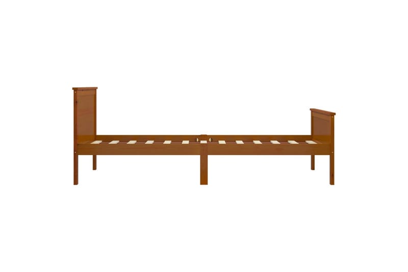 Sängynrunko hunajanruskea täysi mänty 100x200 cm - Ruskea - Huonekalut - Sänky - Sänkykehikot & sängynrungot