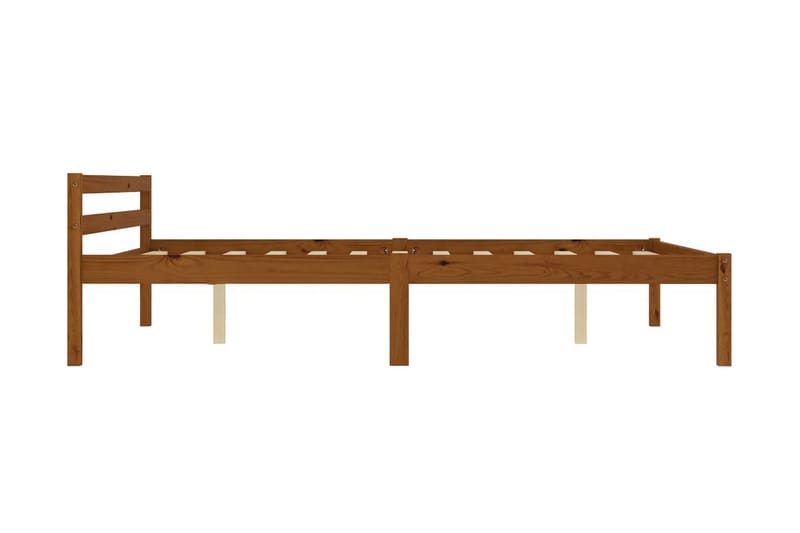 Sängynrunko hunajanruskea täysi mänty 120x200 cm - Ruskea - Huonekalut - Sänky - Sänkykehikot & sängynrungot