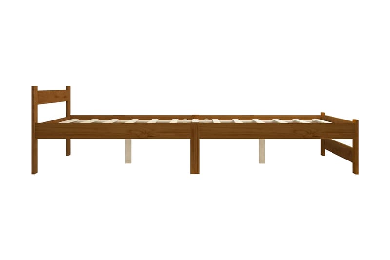 Sängynrunko hunajanruskea täysi mänty 120x200 cm - Ruskea - Huonekalut - Sänky - Sänkykehikot & sängynrungot