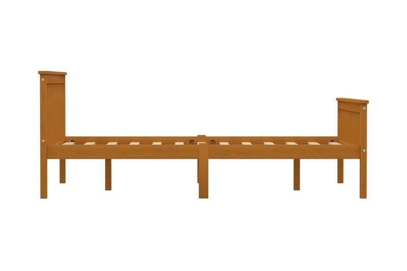 Sängynrunko hunajanruskea täysi mänty 140x200 cm - Ruskea - Huonekalut - Sänky - Sänkykehikot & sängynrungot