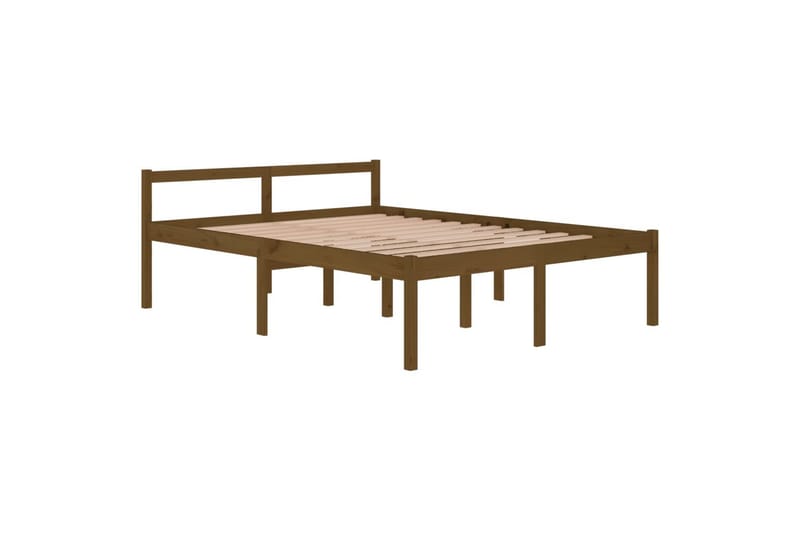Sängynrunko hunajanruskea täysi mänty 150x200 cm 5FT King - Ruskea - Huonekalut - Sänky - Sänkykehikot & sängynrungot
