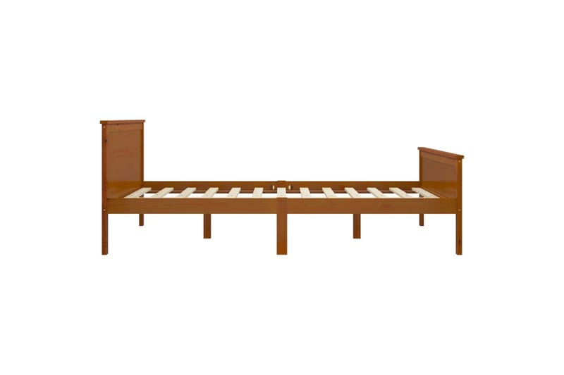 Sängynrunko hunajanruskea täysi mänty 160x200 cm - Ruskea - Huonekalut - Sänky - Sänkykehikot & sängynrungot