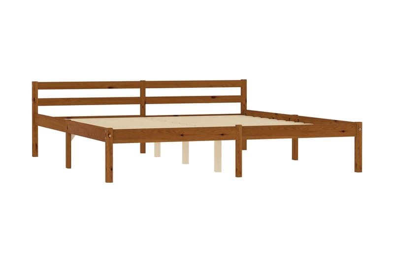 Sängynrunko hunajanruskea täysi mänty 180x200 cm - Ruskea - Huonekalut - Sänky - Sänkykehikot & sängynrungot