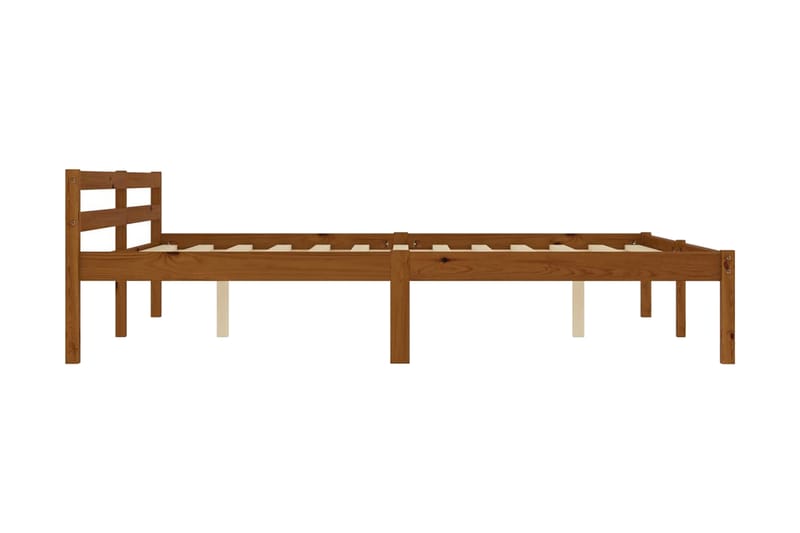 Sängynrunko hunajanruskea täysi mänty 180x200 cm - Ruskea - Huonekalut - Sänky - Sänkykehikot & sängynrungot