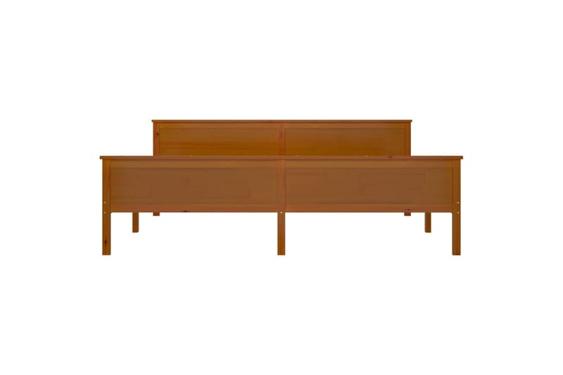 Sängynrunko hunajanruskea täysi mänty 200x200 cm - Ruskea - Huonekalut - Sänky - Sänkykehikot & sängynrungot