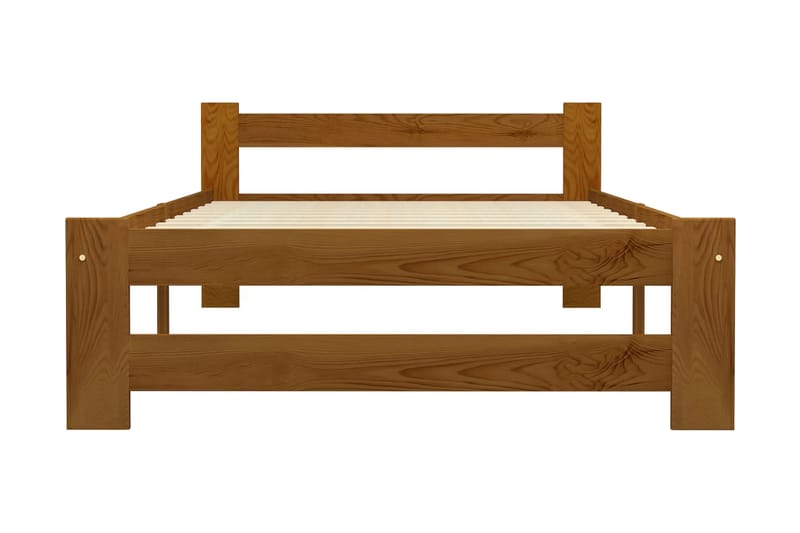 Sängynrunko hunajanruskea täysi mänty 90x200 cm - Ruskea - Huonekalut - Sänky - Sänkykehikot & sängynrungot