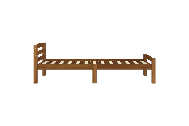 Sängynrunko hunajanruskea täysi mänty 90x200 cm - Huonekalut - Sänky - Sänkykehikot & sängynrungot