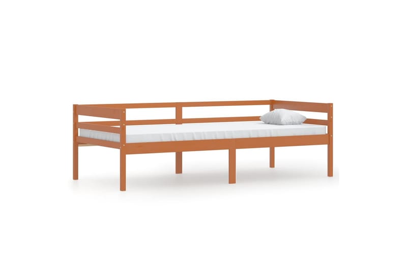 Sängynrunko hunajanruskea täysi mänty 90x200 cm - Huonekalut - Sänky - Sänkykehikot & sängynrungot