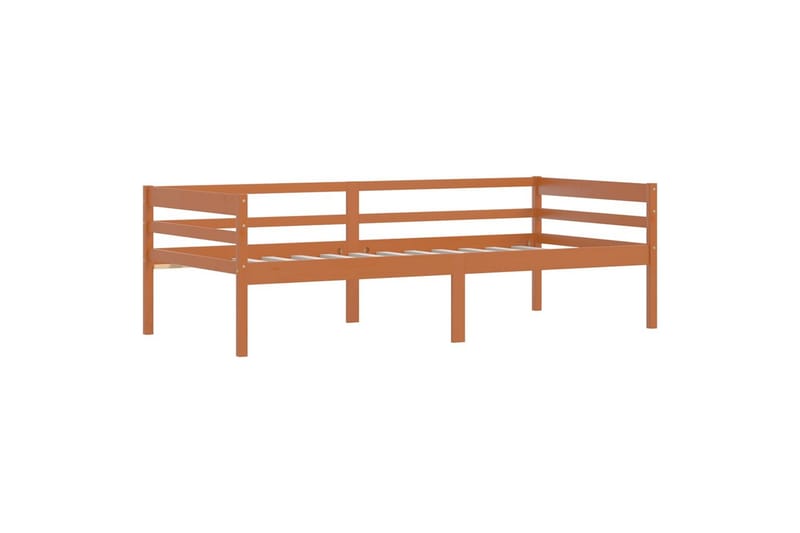 Sängynrunko hunajanruskea täysi mänty 90x200 cm - Huonekalut - Sänky - Sänkykehikot & sängynrungot