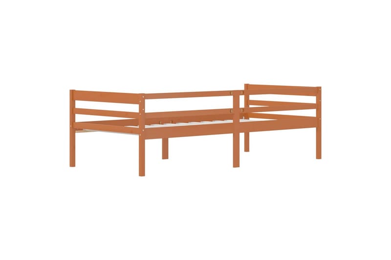 Sängynrunko hunajanruskea täysi mänty 90x200 cm - Huonekalut - Sänky - Sänkykehikot & sängynrungot