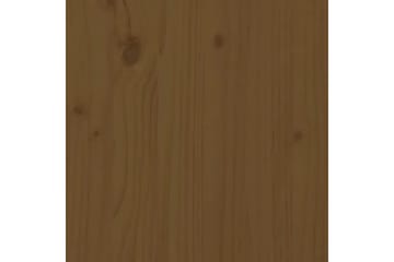Sängynrunko hunajanruskea täysi puu 200x200 cm - Ruskea - Huonekalut - Sänky - Sänkykehikot & sängynrungot