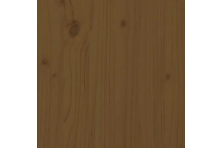 Sängynrunko hunajanruskea täysi puu 200x200 cm - Ruskea - Sänkykehikot & sängynrungot