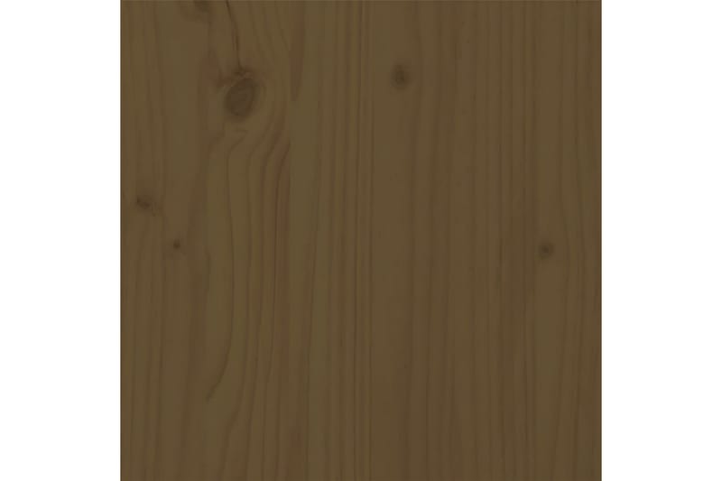 Sängynrunko hunajanruskea täysi puu 200x200 cm - Ruskea - Huonekalut - Sänky - Sänkykehikot & sängynrungot