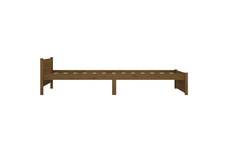 Sängynrunko hunajanruskea täysi puu 90x190 cm 3FT Single - Ruskea - Huonekalut - Sänky - Sänkykehikot & sängynrungot