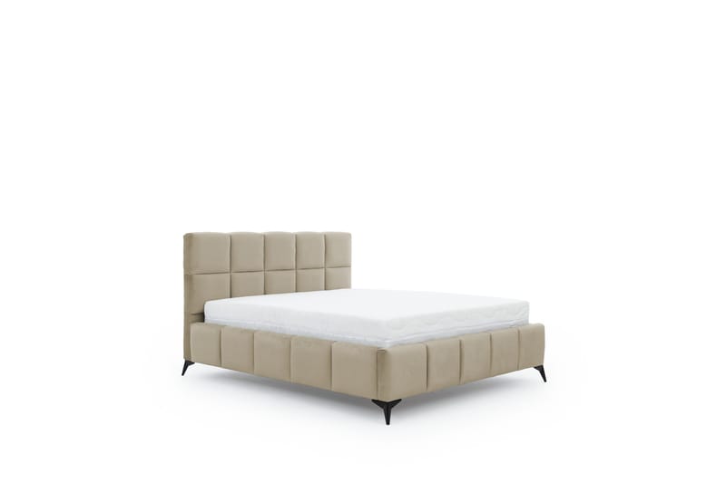 Sängynrunko Kanika Säilytyksellä 140x200 cm - Beige - Huonekalut - Sänky - Sänkykehikot & sängynrungot