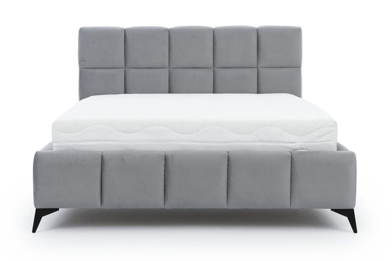 Sängynrunko Kanika Säilytyksellä 140x200 cm - Harmaa - Huonekalut - Sänky - Sänkykehikot & sängynrungot