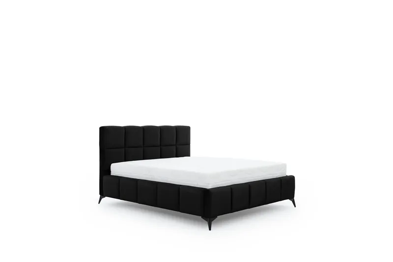 Sängynrunko Kanika Säilytyksellä 160x200 cm - Musta - Huonekalut - Sänky - Sänkykehikot & sängynrungot