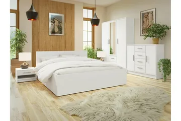 Sängynrunko Kintore 180x200 cm - Valkoinen - Huonekalut - Sänky - Sänkykehikot & sängynrungot