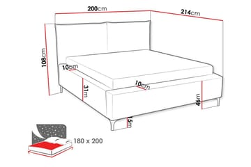 Sängynrunko Knocklong 180x200 cm - Tummanvihreä - Huonekalut - Sänky - Sänkykehikot & sängynrungot