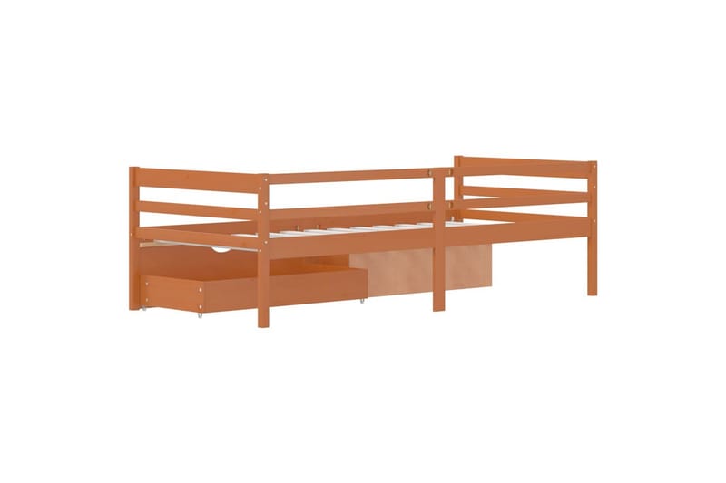 Sängynrunko laatikoilla ja kaapilla 90x200cm - Huonekalut - Sänky - Sänkykehikot & sängynrungot