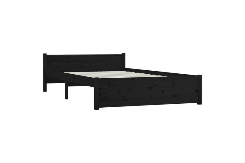 Sängynrunko laatikoilla musta 140x190 cm - Musta - Huonekalut - Sänky - Sänkykehikot & sängynrungot