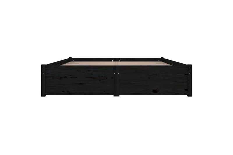 Sängynrunko laatikoilla musta 140x190 cm - Musta - Huonekalut - Sänky - Sänkykehikot & sängynrungot