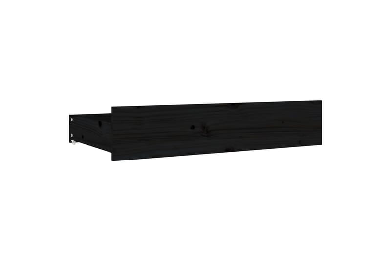 Sängynrunko laatikoilla musta 140x190 cm - Musta - Huonekalut - Sänky - Sänkykehikot & sängynrungot