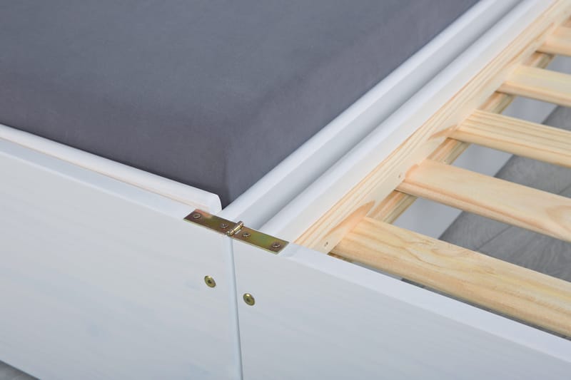 Sängynrunko Lotar 90x200 - Valkoinen - Huonekalut - Sänky - Sänkykehikot & sängynrungot