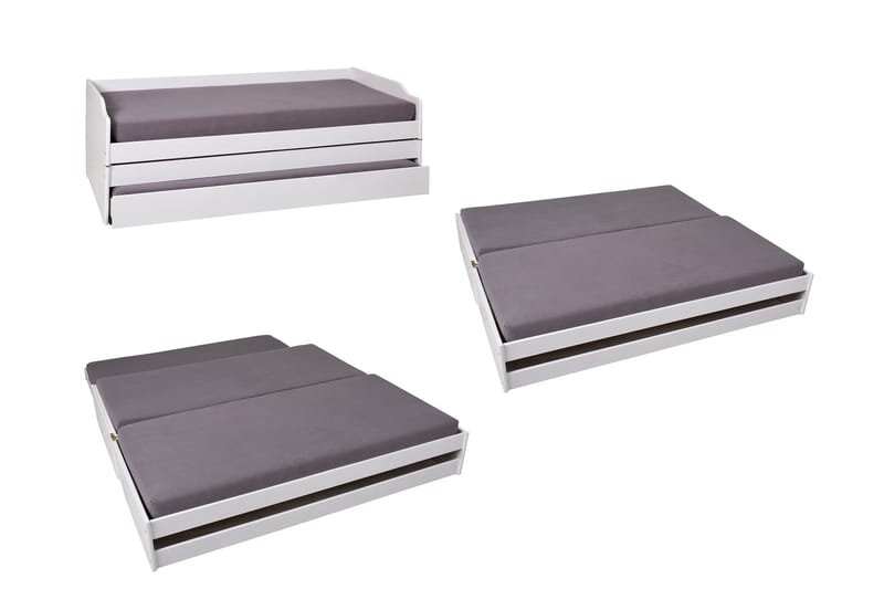 Sängynrunko Lotar 90x200 - Valkoinen - Huonekalut - Sänky - Sänkykehikot & sängynrungot