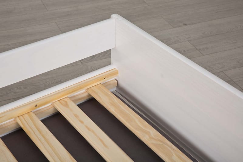 Sängynrunko Lotar 90x200 - Valkoinen - Huonekalut - Sänky - Sänkykehikot & sängynrungot