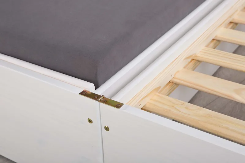 Sängynrunko Lotar 90x200 - Valkoinen - Huonekalut - Sänky - Sänkykehikot & sängynrungot