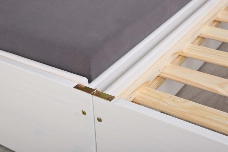 Sängynrunko Lotar 90x200 - Valkoinen - Huonekalut - Sänky - Sänkykehikot & sängynrungot