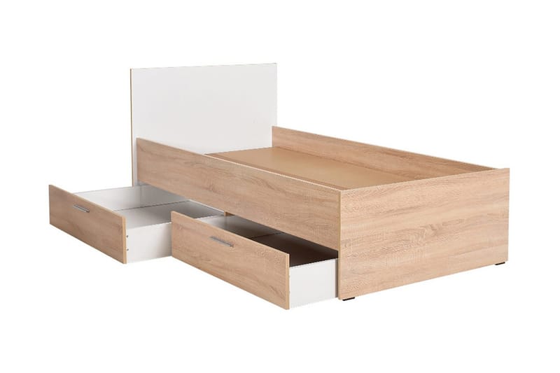 Sängynrunko - Luonnonväri/Valkoinen - Huonekalut - Sänky - Sänkykehikot & sängynrungot