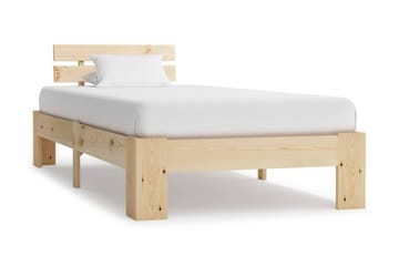 Sängynrunko mänty 100x200 cm - Ruskea - Huonekalut - Sänky - Sänkykehikot & sängynrungot