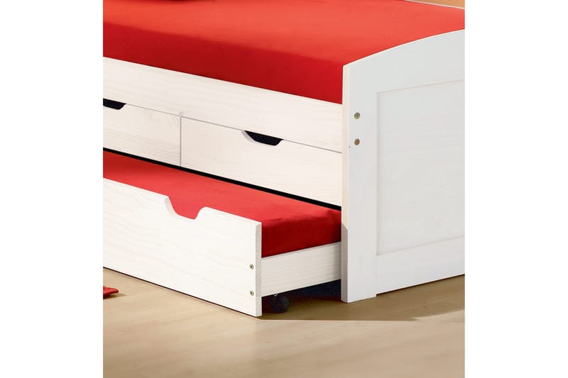 Sängynrunko Marina 90x190 Valkoinen - Huonekalut - Sänky - Sänkykehikot & sängynrungot