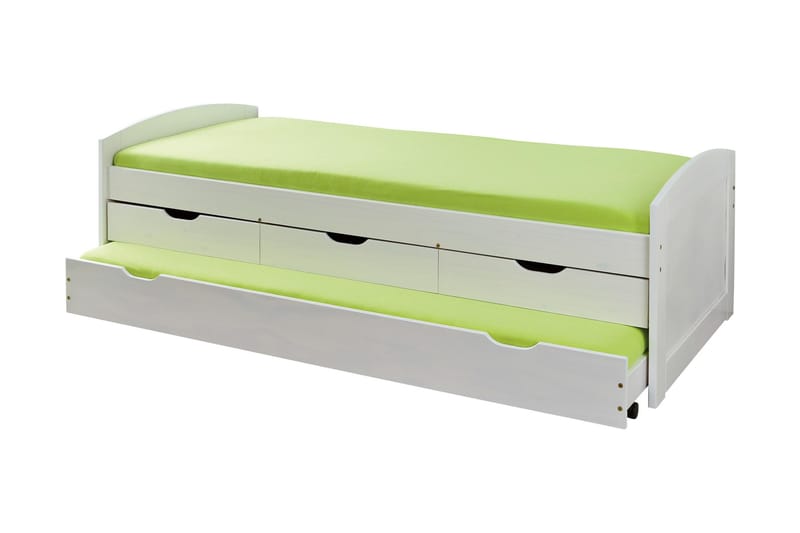 Sängynrunko Marina 90x190 Valkoinen - Huonekalut - Sänky - Sänkykehikot & sängynrungot