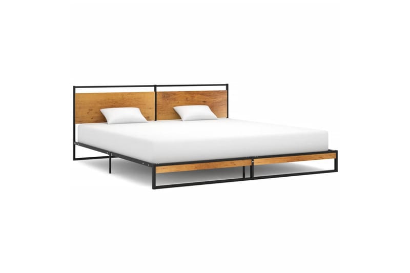 Sängynrunko metalli 200x200 cm - Musta - Huonekalut - Sänky - Sänkykehikot & sängynrungot