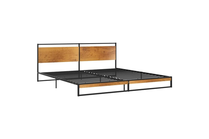 Sängynrunko metalli 200x200 cm - Musta - Huonekalut - Sänky - Sänkykehikot & sängynrungot