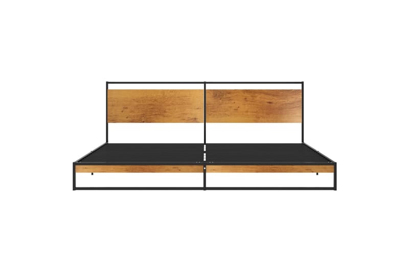 Sängynrunko metalli 200x200 cm - Musta - Huonekalut - Sänky - Sänkykehikot & sängynrungot